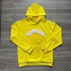 Sp5der Young Thug Web Hoodie Yellow Size L New